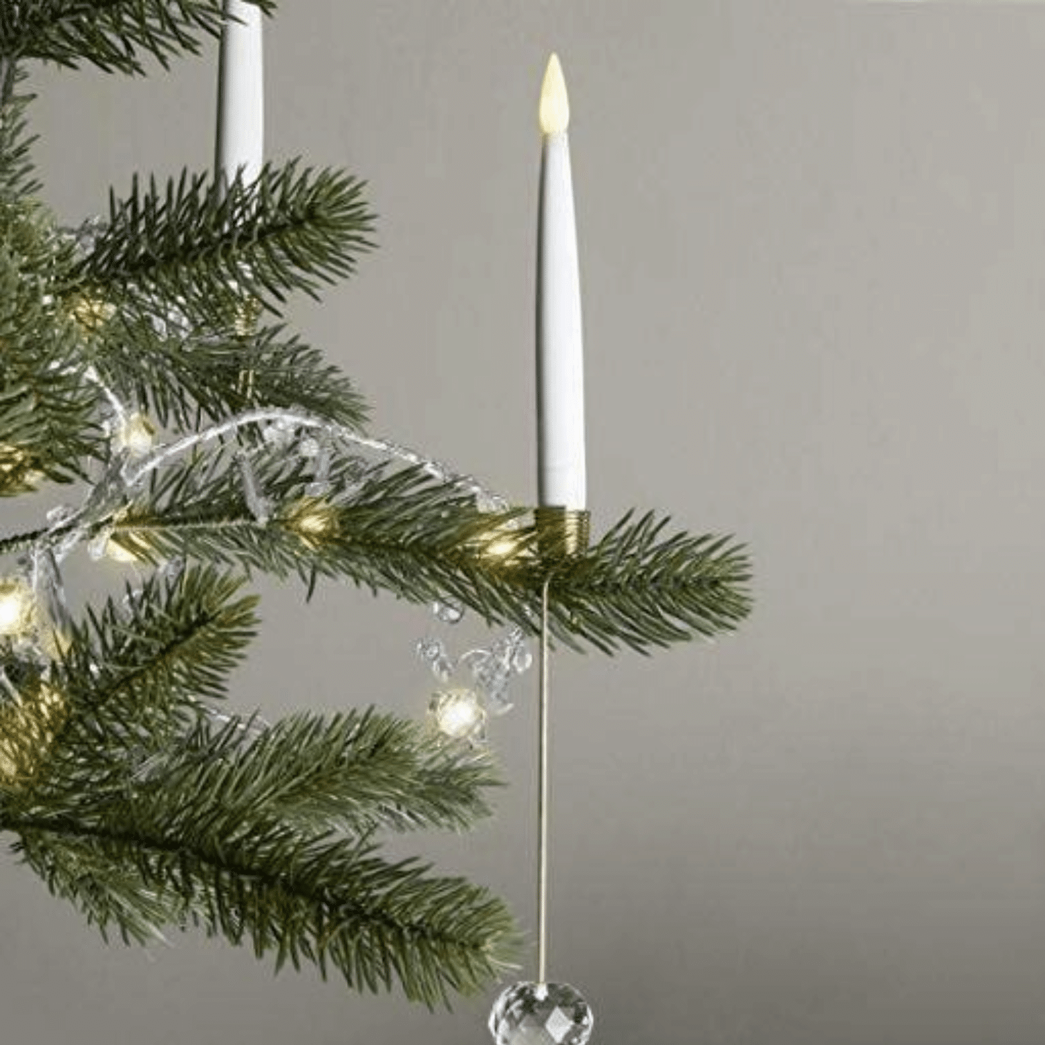 Trådløse LED Juletræslys 8, 16 eller 24 stk. - Passer de fleste Georg Jensen Lysholdere m. fl. - 8 lys
